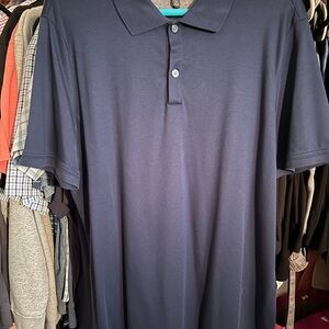Banana Republic Blue Polo Shirt Classic Short-Sleeve
